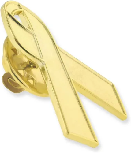 Miniatura 36 de PinMart Awareness - Pin de solapa esmaltado – Pin de cinta chapado en níquel y oro – Cinta de prevención y conciencia – Broche de joyería con parte