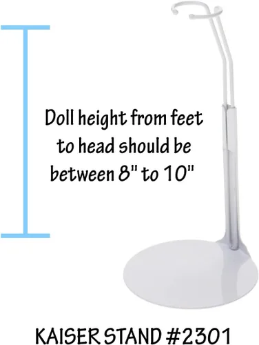 Miniatura 3 de Soporte para muñecas 2301 Kaiser, de 20 a 25 cm, color blanco, Paquete de 1