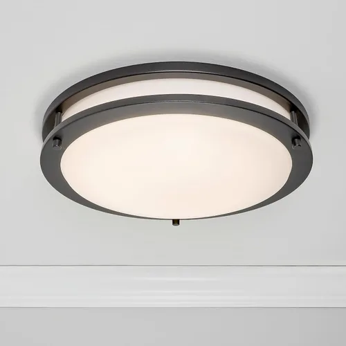 Miniatura 7 de Maxxima - Lámpara de techo LED negra de 14 pulgadas, 5 CCT, 1900 lúmenes Color Select 2700K/3000K/3500K/4000K/5000K, regulable, montaje empotrado