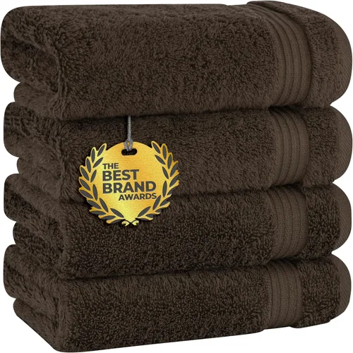 Miniatura 77 de Cotton Paradise - Juego de 4 toallas de mano para baño, 100% algodón turco, toallas suaves y absorbentes para la cara, toallas de mano color gris
