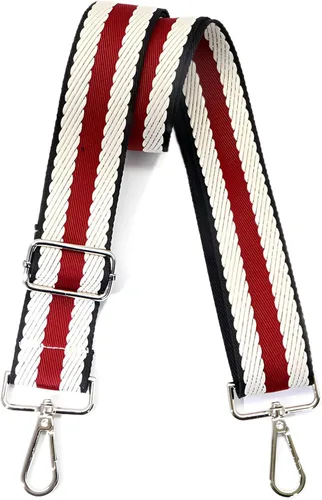 Miniatura 102 de Correa de Bolso Ancha Correa de Hombro Ajustable Correa de Repuesto Cruzada Correa de Bolso de Hardware Plateado