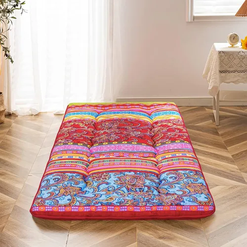Miniatura 67 de MAXYOYO - Colchón de piso japonés, colchón tipo futón, colchón de tatami grueso, plegable, enrollable, colchón para niños y niñas, para dormitorio
