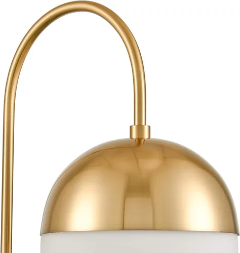 Miniatura 9 de Lámpara de pared moderna de mediados de siglo con interruptor, lámpara de pared dorada con acabado de latón, lámpara de pared con globo de vidrio