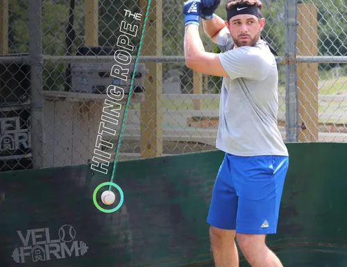 Miniatura 2 de El sistema de entrenamiento de bateo ajustable de béisbol original de cuerda de bateo – combina la camiseta y el lanzamiento frontal en un solo