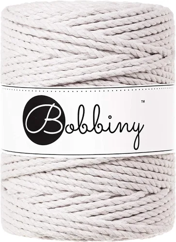 Miniatura 22 de Bobbiny Cordón de macramé XXL de 0.197 in y 3 capas (aguamarina), 108 yds/330 pies (100% algodón reciclado)