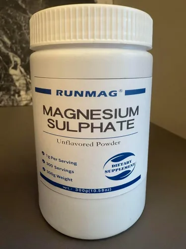 Miniatura 5 de Sal de Epsom Sulfato de Magnesio en polvo de grado alimenticio, 10.58 oz por botella
