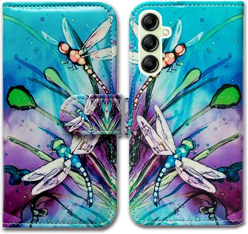 Miniatura 9 de Bcov Funda para Galaxy A14 5G, diseño de pájaro negro y verde con tapa para teléfono con ranura para tarjeta y soporte para Samsung Galaxy A14 5G
