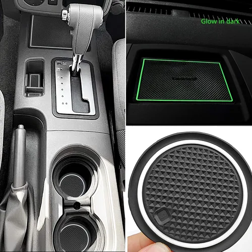 Miniatura 11 de auovo Alfombrillas antipolvo para Frontier Crew Cab 2005-2020, accesorios Xterra 2005-2015, ajuste personalizado, forros para bolsillo de puerta