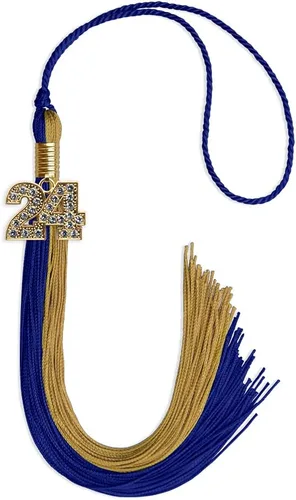 Miniatura 162 de Endea Graduation Borla de doble color con dije dorado (negro/oro brillante, 2022)