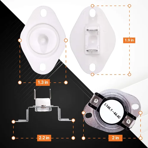 Miniatura 3 de BlueStars 279973 MEDB835DW4 - Kit de fusibles de corte térmico para secadora Whirlpool y Kenmore GEW9250PW1 GEW9250PW0 WED5100HW1 WED8300SW2
