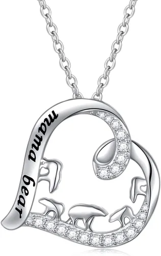 Miniatura 19 de Collar de plata esterlina para mamá, regalo para el día de la madre, dije o brazalete para mamá