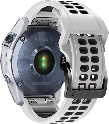 Miniatura 11 de REYDA Correa de silicona compatible con Garmin Fenix 8 Pro/8/E 1.850 in, 0.866 in, correa de reloj de ajuste rápido, suave, flexible, correa de Azul