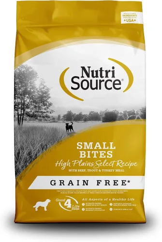 Miniatura 13 de NutriSource Alimento seco para perros sin granos, bocados pequeños, pollo y guisantes, 4 libras