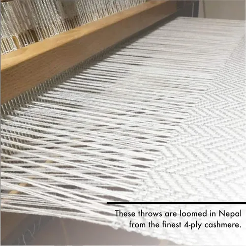 Miniatura 4 de Cashmere Boutique: Manta individual de cachemira 100% pura en 4 capas (color: gris medio, tamaño: 60 "x 90") - Tamaño individual Pure Cashmere Luxury