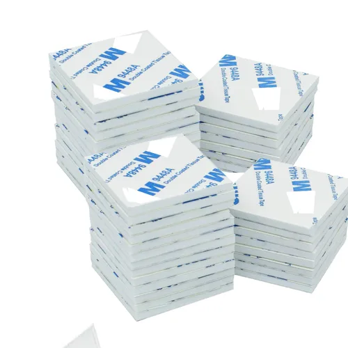 Cinta de espuma de doble cara, almohadillas de espuma cuadradas fuertes adecuadas para paredes de álbumes de fotos, ganchos, espejos pequeños, Azul