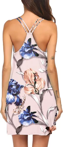 Miniatura 3 de Ekouaer - Camisón para mujer, sin mangas, pijamas, camisón corto, batas casuales
