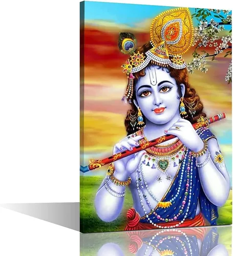 Miniatura 37 de TUMOVO Lord Ganesha - Decoración de pared Ganapati de Deidad india, cuadros impresos en lienzo, pósteres de pintura hinduismo cultural hindú