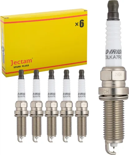 Iridium - Juego de 6 bujías de repuesto automotrices 12290-5A2-A01 DILKAR7G11GS para automóviles compatibles con Honda Accord Civic 2010-2019 CR-V