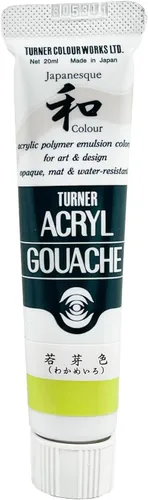 Miniatura 15 de Turner's AG020350 Gouache acrílico, color japonés, color agua dulce (Usuzuiro), 0.7 onzas líquidas (0.7 fl oz) (Nº 6)