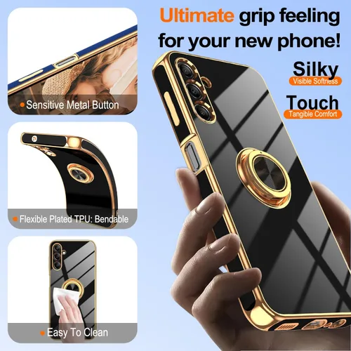 Miniatura 8 de Gritup Funda para Samsung Galaxy A14 5G: Funda Samsung A14 con 2 Protectores de Pantalla, Soporte de Anillo con Rotación 360°, Soporte Magnético