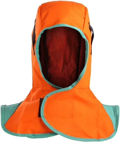 Protección de cuello de soldadura, corte/rayón/resistente al calor Protector de cuello hombro/cortina Match todo tipo de cascos de soldadura/capucha