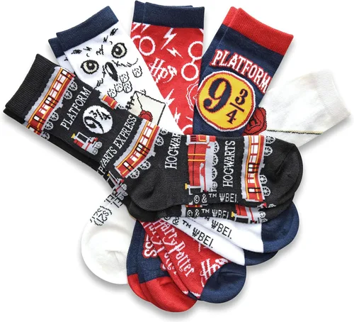 Miniatura 2 de Harry Potter Hogwarts Express Hedwig - Calcetines para jóvenes y mujeres, paquete de 5 pares