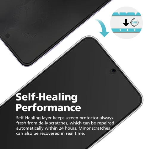 Miniatura 4 de Paquete de 2 protectores de pantalla de privacidad para Galaxy Note 20 Ultra, protector de pantalla híbrido antiespía PET EPU, compatible