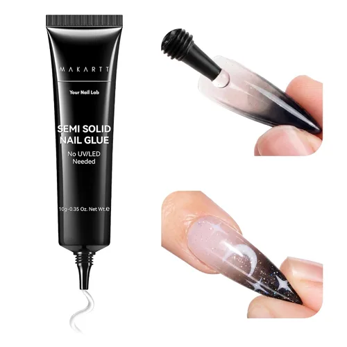 Miniatura 14 de Makartt Pegamento de diamantes de imitación para uñas: pegamento de uñas de gel súper fuerte para dijes de uñas, decoraciones de gemas, arte de uñas