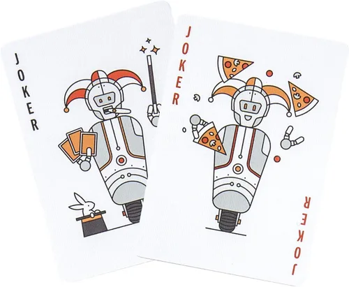 Miniatura 5 de Stellar Factory Deck of Robots Naipes de calidad de casino Tema de robot Hecho en Estados Unidos Tamaño de póker 2.5 x 3.5 pulgadas 54