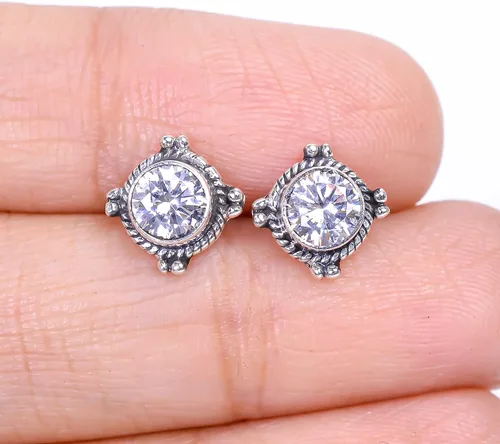 Miniatura 72 de Round Gemstone Stud Design 2