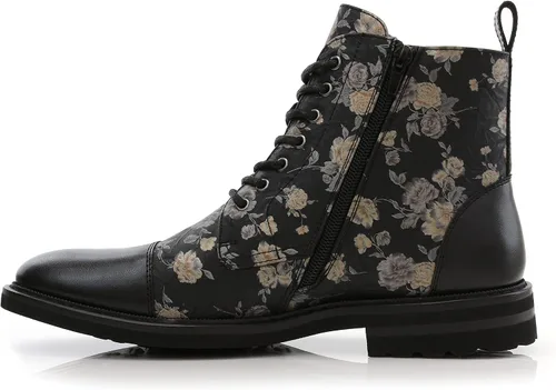 Miniatura 3 de Polar Fox Brooke MPX806061 - Botas Chukka de lana y cuero con cordones y cierre de cremallera