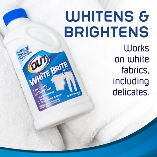 Miniatura 6 de OUT White Brite - Blanqueador de ropa, 1 libra, botella de 12 onzas