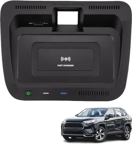 Nuevo cargador inalámbrico de coche para Toyota RAV4/Wildlander (2020-2023), todos los modelos, almohadilla de carga inalámbrica rápida de 15 W,