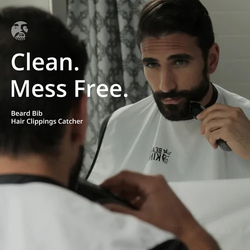 Miniatura 2 de BEARD KING Delantal con babero para barba, como se ve en Shark Tank, regalos para él, rellenos de calcetines para hombres, regalo para hombres