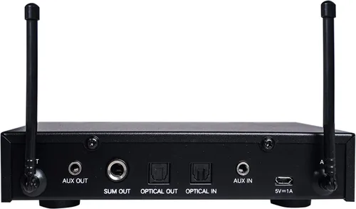 Miniatura 3 de Sound Town Sistema Mezclador de Karaoke con Micrófono Inalámbrico de 16 Canales con Óptico (Toslink), AUX y 2 Micrófonos de Mano - Compatible