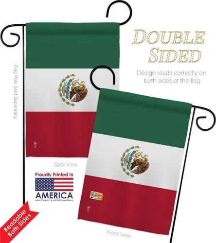 Miniatura 5 de Nacionalidad México Garden House Banderas Set Regional Nación Internacional Mundo País Particular Área Pequeña Decorativa Patio Banner Doble Cara