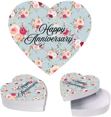 Miniatura 8 de Andaz Press Caja en forma de corazón para el día de San Valentín con tapa, divertida caja reutilizable en forma de corazón para tocino, caja de Bacon