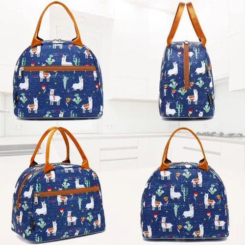 Miniatura 4 de Bolsa de almuerzo aislada FlowFly - Bolsa de asas organizadora para mujeres/hombres, Alpaca