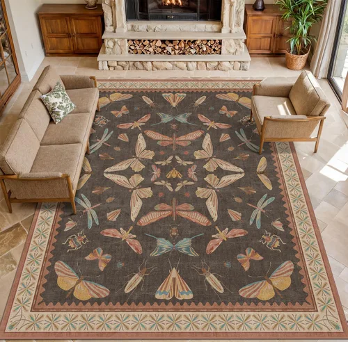 Miniatura 160 de Hazo Haus Alfombra de Baño Bohemia Lavable 2x3, Alfombras Pequeñas para Cocina, Tocador, Puerta Principal Entrada Interior, Antideslizante Pelo Bajo