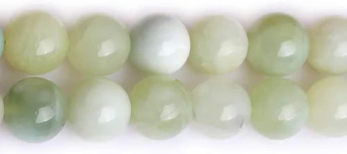 Miniatura 132 de GEM-Inside - Cuentas sueltas de ágata verde con bandas de energía natural, cuentas de energía natural para hacer joyas, 0.315 in, redondas, 15 Ágata