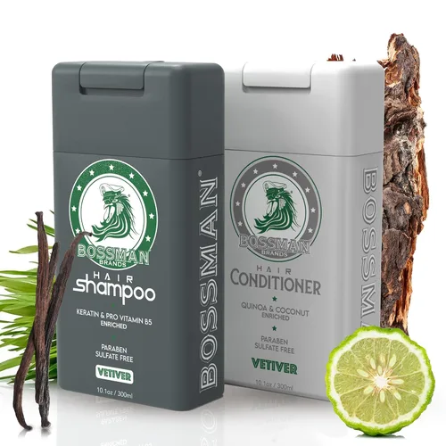 Miniatura 11 de Bossman Combo de champú y acondicionador para el cabello, sin parabenos y sin sulfatos (Royal Oud)
