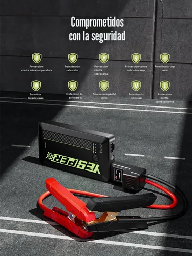Miniatura 6 de YESPER Arrancador portátil, Arrancador de motocicleta de pico de 1500A, Caja de arranque para arrancador portátil de auto, Paquete de refuerzo