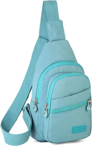 Miniatura 16 de EVANCARY - Mochila pequeña tipo bandolera para mujeres y hombres, mochila de pecho tipo bandolera para viajes, senderismo y actividades al aire