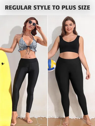 Miniatura 115 de ATTRACO Pantalones de natación de talle alto - Leggings de natación para mujer