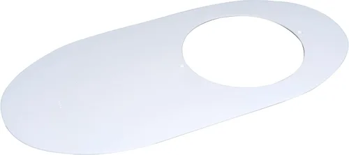 Miniatura 2 de Oatey 31259 - Placa base de inodoro de nariz redonda, color blanco