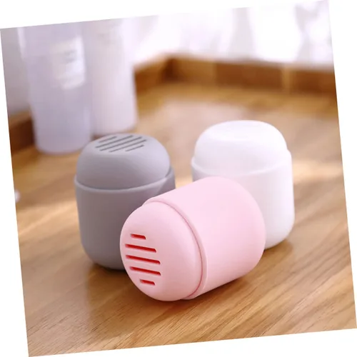 Miniatura 4 de Caja de almacenamiento de soplo de polvo, contenedores rosados, esponja de belleza, maquillaje rosa, portátil, esponjas para maquillaje, esponjas