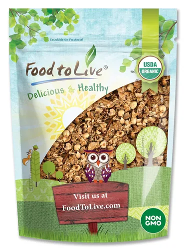 Miniatura 11 de Food to Live Granola crujiente dorada orgánica, 12 onzas, lote pequeño, hecha a mano, a granel, ideal como aperitivo para cereales de desayuno