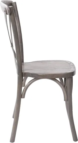 Miniatura 9 de Flash Furniture Paquete de 2 sillas Advantage Grey X-Back Gris