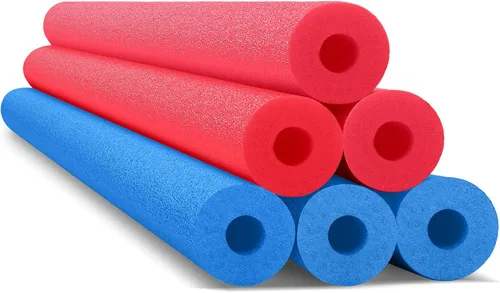 Miniatura 23 de Hanaive 6 paquetes de fideos de piscina, tubo de espuma flotante para natación de 52 pulgadas, fideos huecos a granel, flotadores resistentes