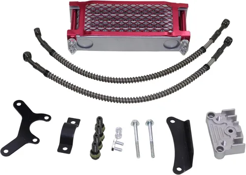 Trkimal Kits de refrigeración de aceite de motor, radiador para Pit Dirt Bike ATV Motocicleta Quad Moto 125CC 140CC Tao Tao Bosuer KAYO Apollo Gold